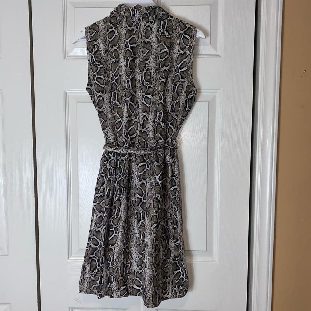 Laura Bianchi 100% Linen Snake Python Print Tie W… - image 7